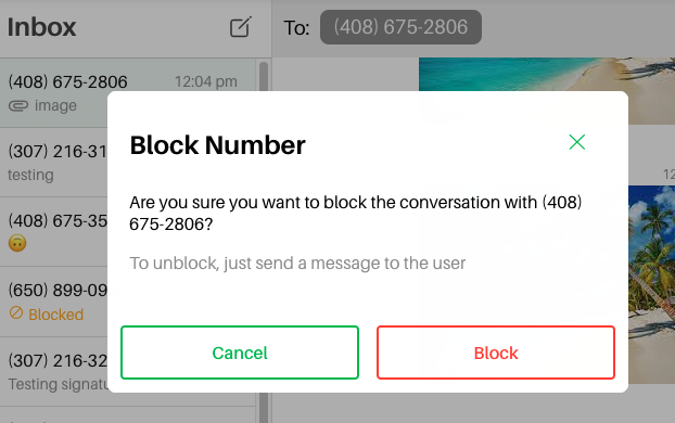 How To Set A Block (Web Messaging) – Sideline Support